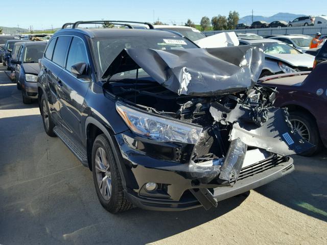 5TDJKRFH2FS207673 - 2015 TOYOTA HIGHLANDER BLACK photo 1