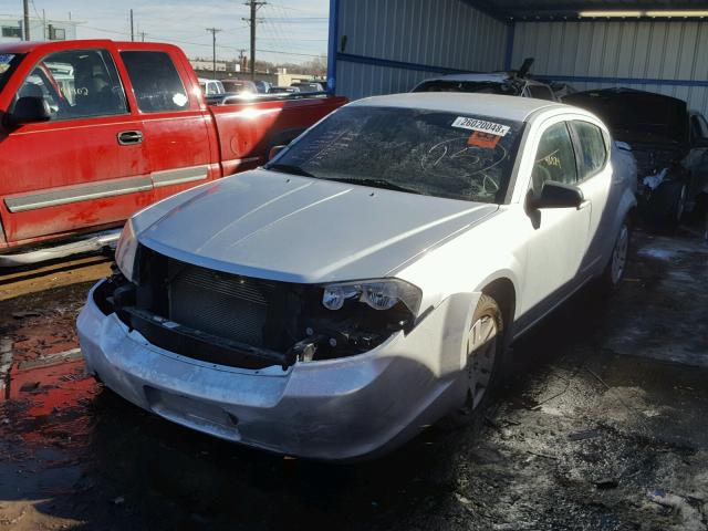 1B3BD4FB4BN572709 - 2011 DODGE AVENGER EX SILVER photo 2