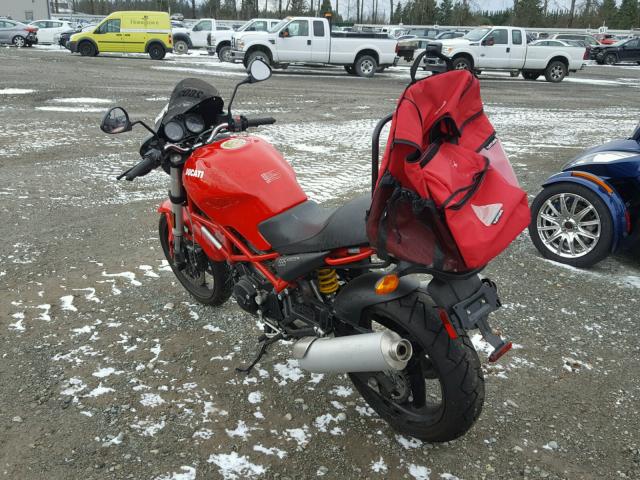 ZDM1RADM17B099265 - 2007 DUCATI MONSTER 69 RED photo 3