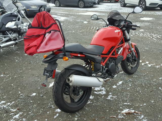 ZDM1RADM17B099265 - 2007 DUCATI MONSTER 69 RED photo 4