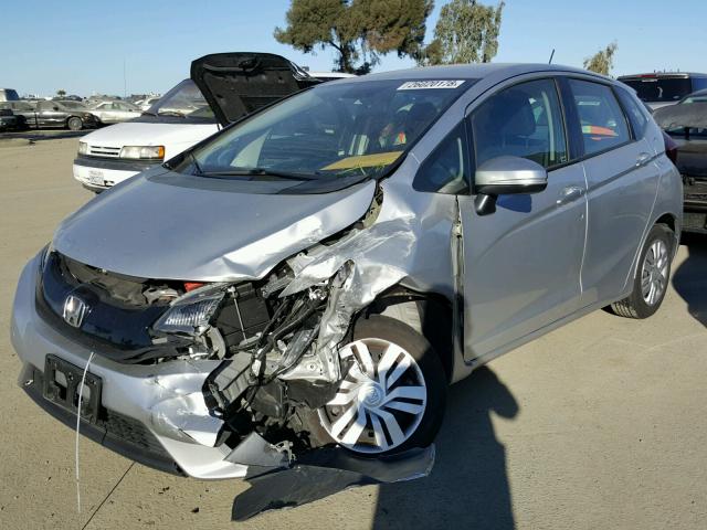 3HGGK5H59FM760831 - 2015 HONDA FIT LX SILVER photo 2