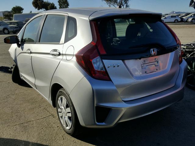 3HGGK5H59FM760831 - 2015 HONDA FIT LX SILVER photo 3