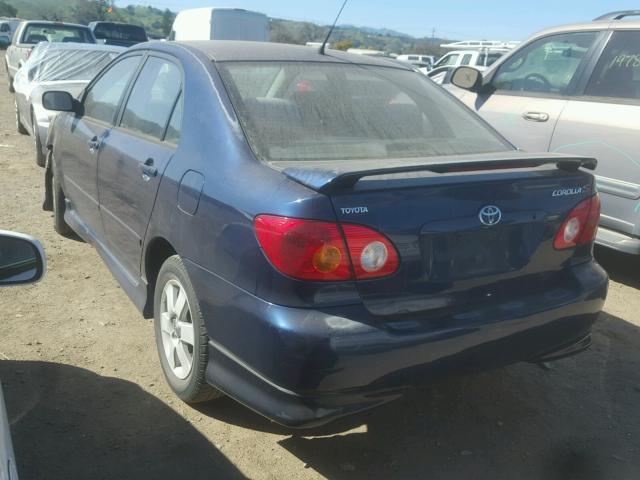 1NXBR32E94Z271660 - 2004 TOYOTA COROLLA CE BLUE photo 3