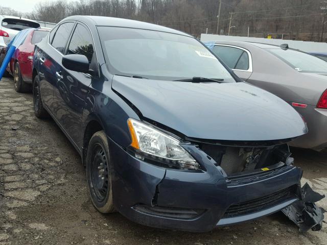 1N4AB7AP8EN851952 - 2014 NISSAN SENTRA S BLUE photo 1