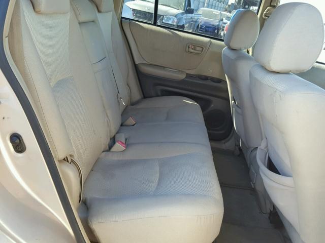 JTEDD21A840096373 - 2004 TOYOTA HIGHLANDER TAN photo 6