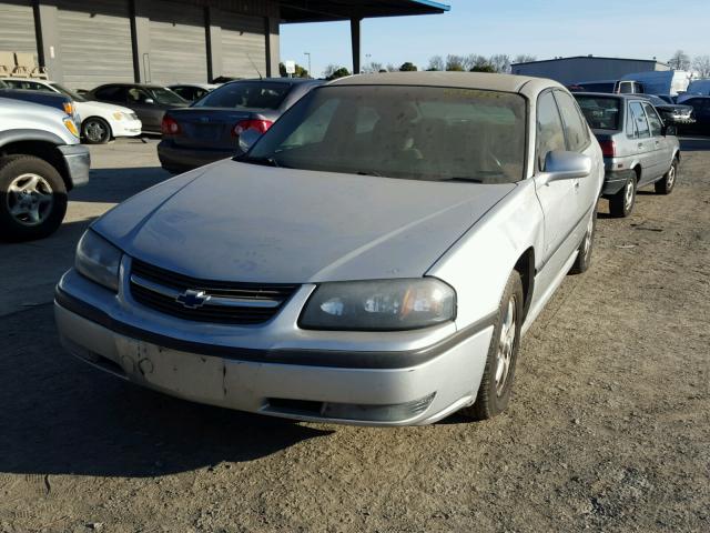 2G1WH52K439198499 - 2003 CHEVROLET IMPALA LS SILVER photo 2