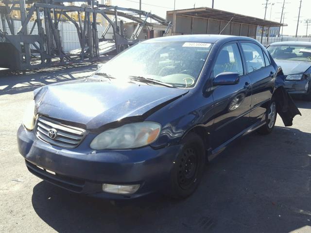 1NXBR32E93Z069531 - 2003 TOYOTA COROLLA CE BLUE photo 2