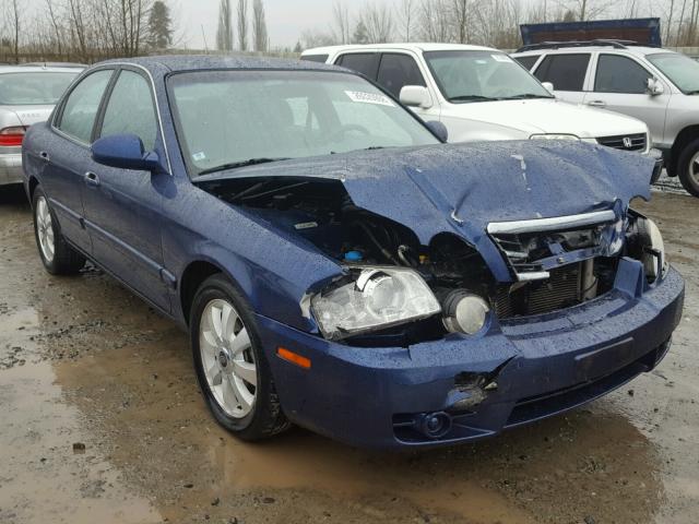 KNAGD126455434231 - 2005 KIA OPTIMA LX BLUE photo 1