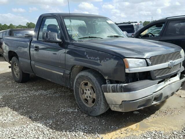 1GCEC14V84Z114709 - 2004 CHEVROLET SILVERADO BLACK photo 1