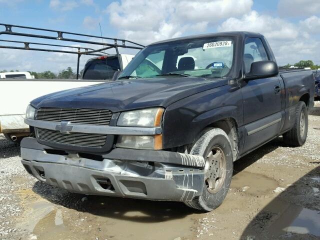 1GCEC14V84Z114709 - 2004 CHEVROLET SILVERADO BLACK photo 2