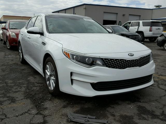 5XXGU4L37HG178305 - 2017 KIA OPTIMA EX WHITE photo 1