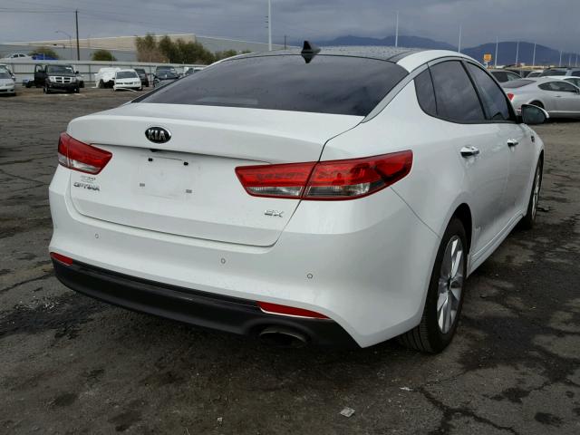 5XXGU4L37HG178305 - 2017 KIA OPTIMA EX WHITE photo 4