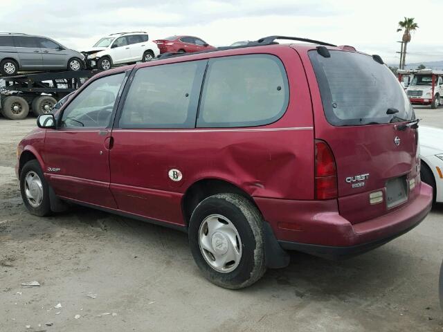 4N2DN11W4PD810839 - 1993 NISSAN QUEST GXE RED photo 3