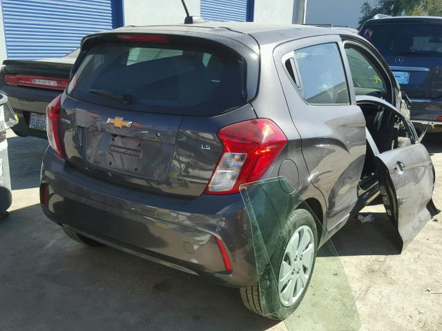 KL8CA6SA5GC602543 - 2016 CHEVROLET SPARK LS GRAY photo 4