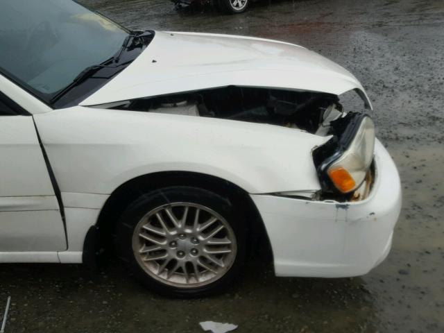 4S3BH625547301759 - 2004 SUBARU LEGACY L S WHITE photo 9