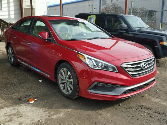 5NPE34AF7HH485677 - 2017 HYUNDAI SONATA SPO RED photo 1