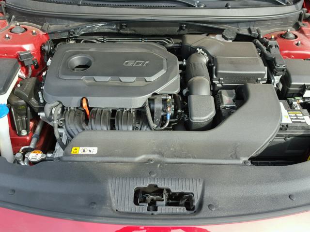 5NPE34AF7HH485677 - 2017 HYUNDAI SONATA SPO RED photo 7