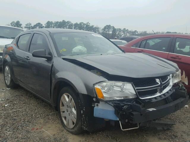 1C3CDZAB6DN582415 - 2013 DODGE AVENGER SE GRAY photo 1