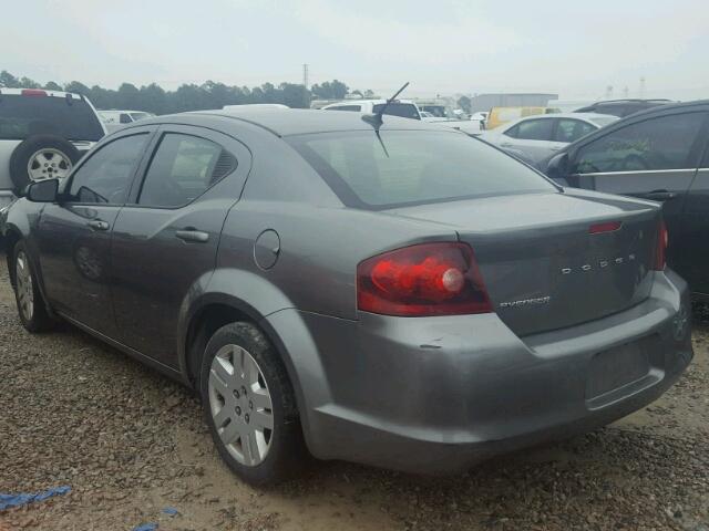 1C3CDZAB6DN582415 - 2013 DODGE AVENGER SE GRAY photo 3