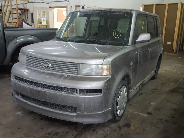 JTLKT334264106214 - 2006 TOYOTA SCION XB GRAY photo 2