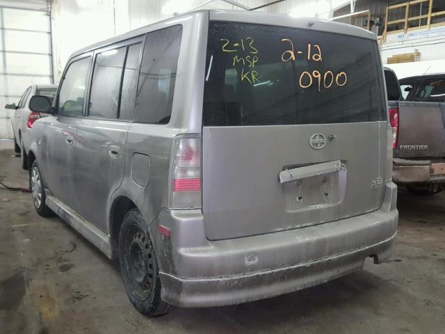 JTLKT334264106214 - 2006 TOYOTA SCION XB GRAY photo 3