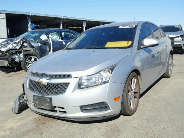 1G1PH5S93B7218405 - 2011 CHEVROLET CRUZE LTZ SILVER photo 2