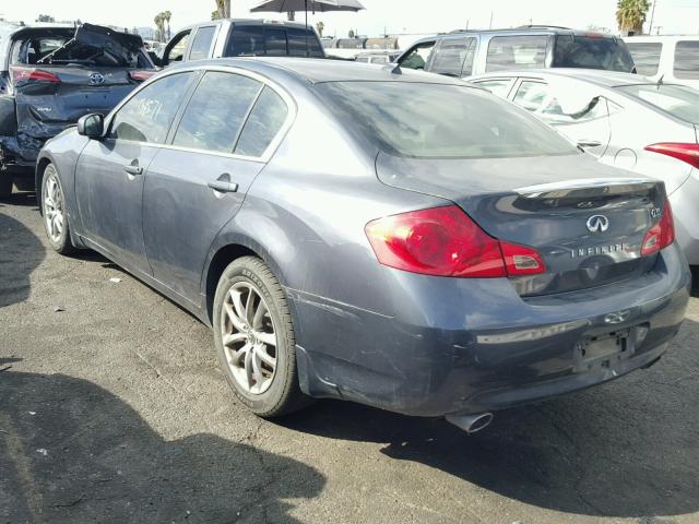 JNKBV61E48M223815 - 2008 INFINITI G35 GRAY photo 3