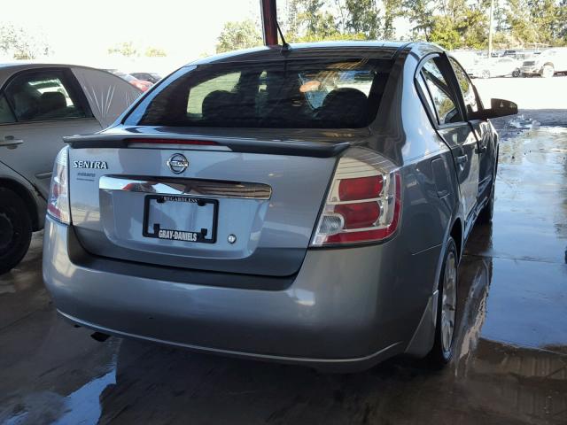 3N1AB6AP3CL681102 - 2012 NISSAN SENTRA 2.0 GRAY photo 4