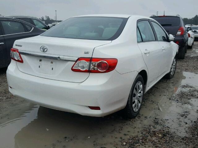 5YFBU4EE4DP162444 - 2013 TOYOTA COROLLA BA WHITE photo 4