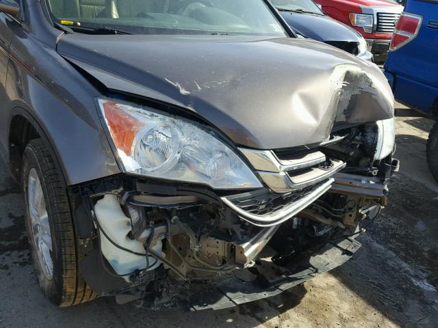 5J6RE4H78AL054805 - 2010 HONDA CR-V EXL GRAY photo 9