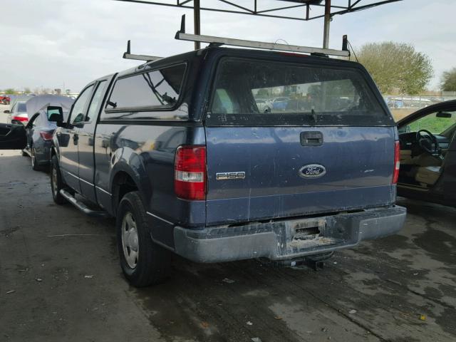 1FTRX12W15FB70219 - 2005 FORD F150 BLUE photo 3