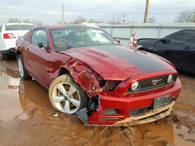 1ZVBP8CF6E5232967 - 2014 FORD MUSTANG GT RED photo 1