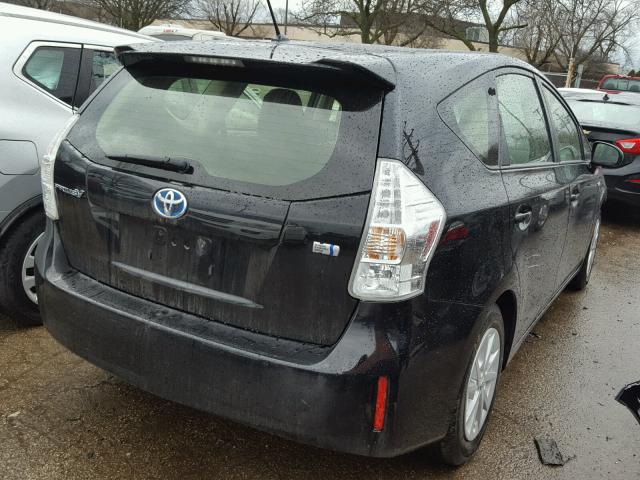 JTDZN3EU8C3177050 - 2012 TOYOTA PRIUS V BLACK photo 4