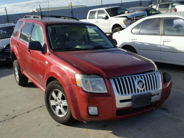 4M2CU81Z58KJ10730 - 2008 MERCURY MARINER MAROON photo 1