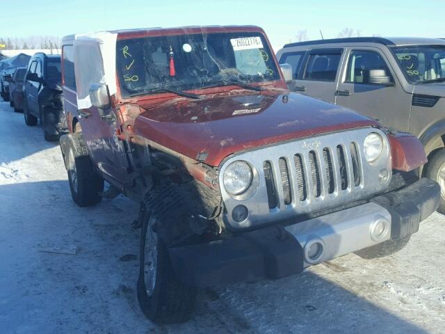 1C4GJWBG3EL282200 - 2014 JEEP WRANGLER S RED photo 1