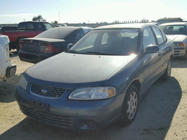 3N1CB51D61L418009 - 2001 NISSAN SENTRA XE TEAL photo 2