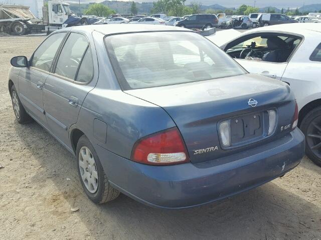 3N1CB51D61L418009 - 2001 NISSAN SENTRA XE TEAL photo 3