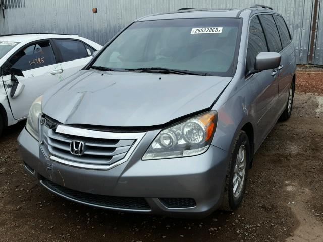 5FNRL38628B107072 - 2008 HONDA ODYSSEY EX BLUE photo 2