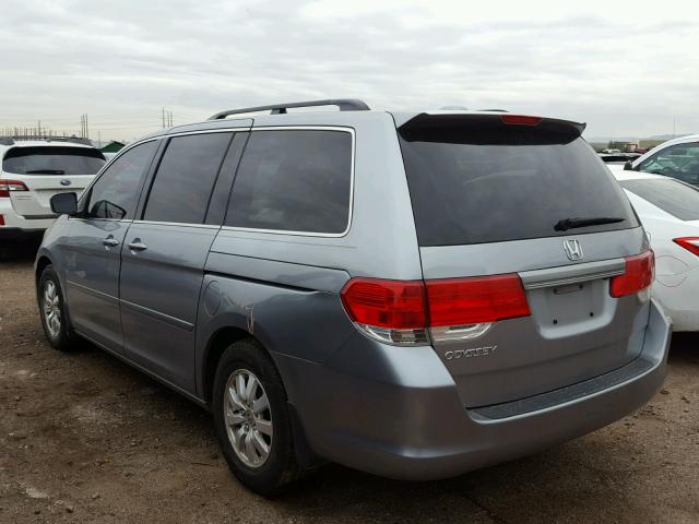 5FNRL38628B107072 - 2008 HONDA ODYSSEY EX BLUE photo 3