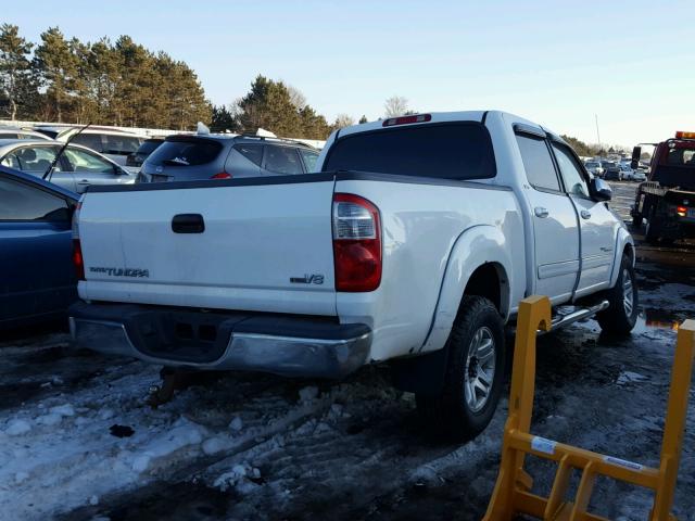 5TBDT44146S543837 - 2006 TOYOTA TUNDRA WHITE photo 4