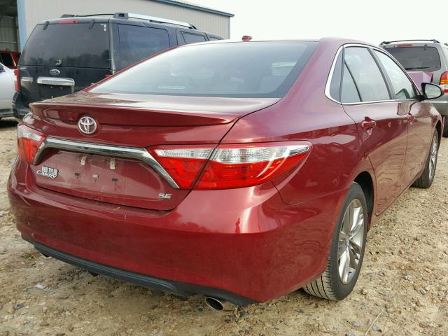 4T1BF1FKXHU802982 - 2017 TOYOTA CAMRY LE MAROON photo 4