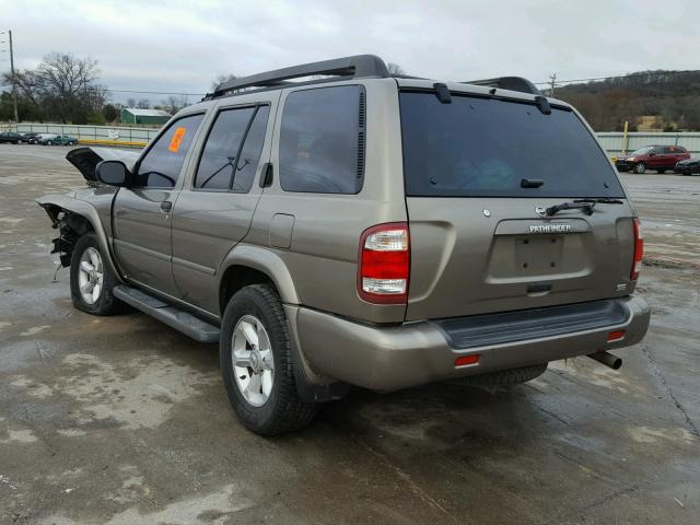 JN8DR09X03W701814 - 2003 NISSAN PATHFINDER TAN photo 3