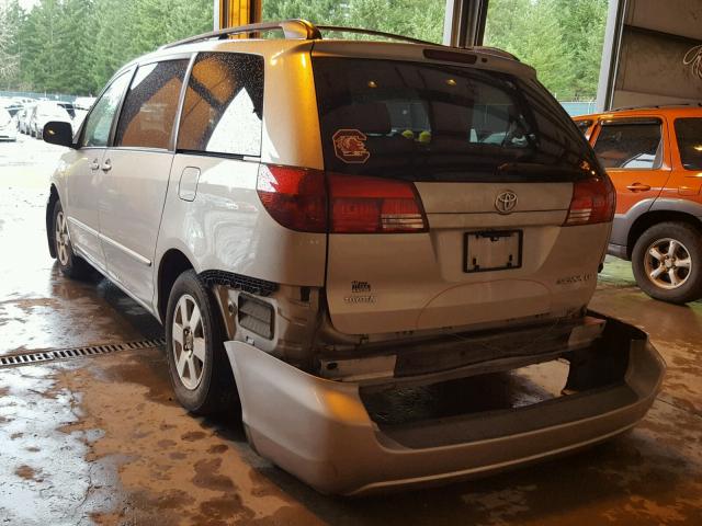 5TDZA23CX5S243745 - 2005 TOYOTA SIENNA CE GOLD photo 3