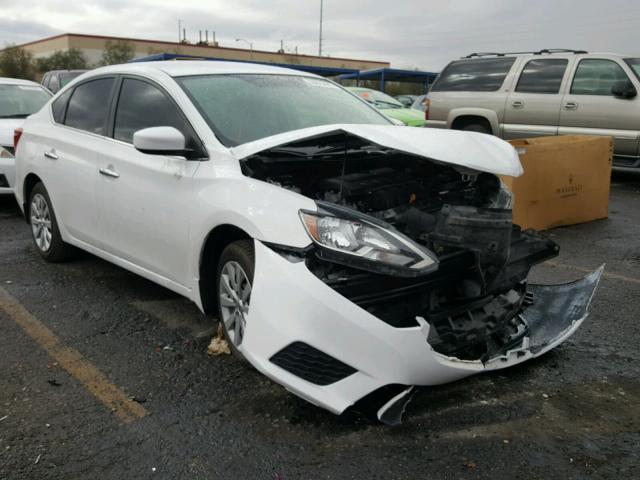 3N1AB7AP8GY213350 - 2016 NISSAN SENTRA S WHITE photo 1