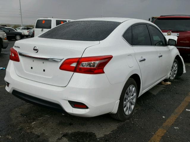 3N1AB7AP8GY213350 - 2016 NISSAN SENTRA S WHITE photo 4