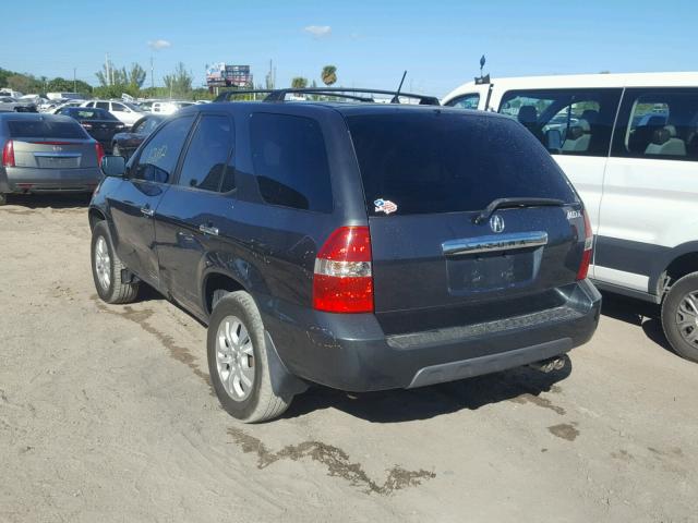 2HNYD18943H549727 - 2003 ACURA MDX TOURIN CHARCOAL photo 3