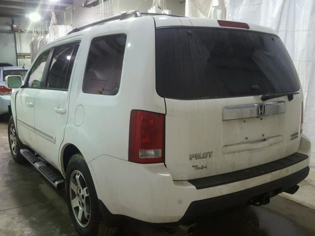 5FNYF4H94AB035252 - 2010 HONDA PILOT TOUR WHITE photo 3