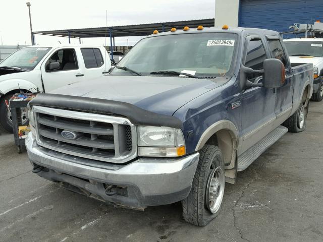 1FTNW21S44ED20561 - 2004 FORD F250 SUPER BLUE photo 2