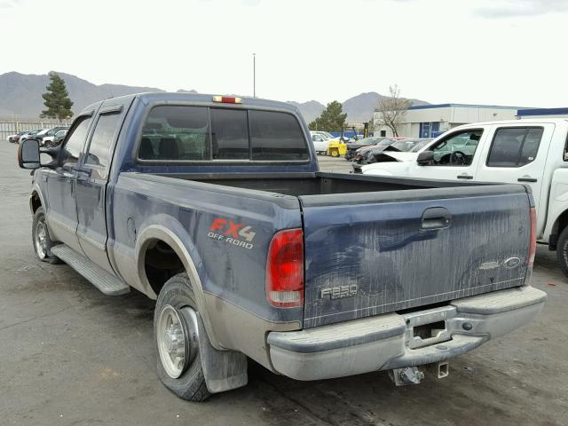 1FTNW21S44ED20561 - 2004 FORD F250 SUPER BLUE photo 3