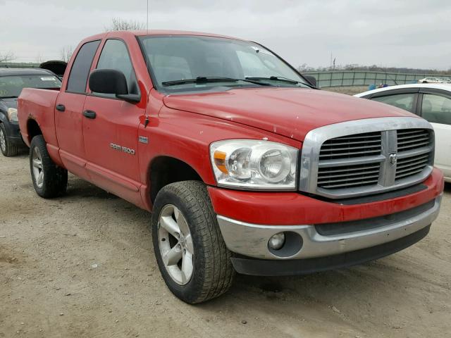 1D7HU18217S102687 - 2007 DODGE RAM 1500 S RED photo 1